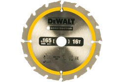 Диск пильный DeWalt твердосплавный 165x20 мм, 16 зубьев CONSTRUCTION DT1948
